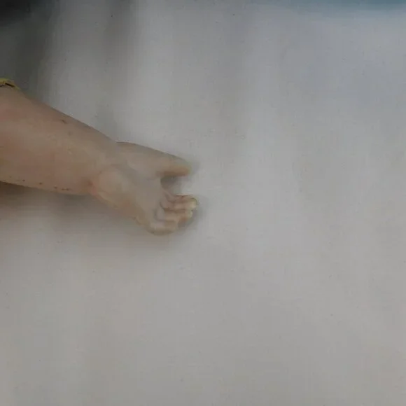 Antique German Cuno & Otto Dressel Jutta? Doll c1900 Sleep Eyes 26" FLAW - Picture 8 of 11